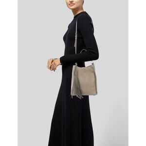 Allsaints Pearl Mini Hobo Crossbody Bucket Bag With Tassel Accent